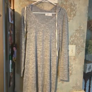 Abercrombie & Fitch sweater dress w hood.   large